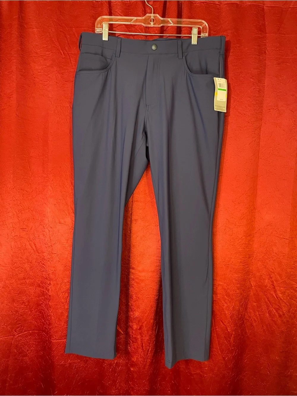 PGA Tour Men's Easy Play Pull-on Golf Pants, Style# PVBSE0X6DS, Sz L/30, Navy